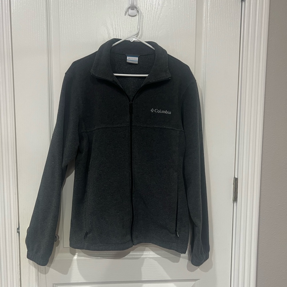 Columbia Mens Charcoal Grey Fleece Jacket